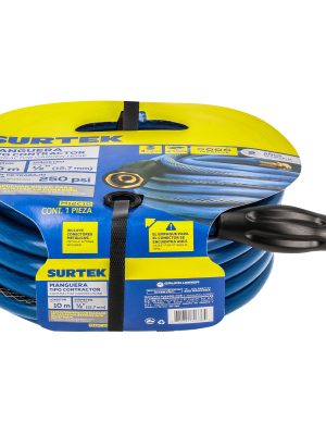 M12C10 - Manguera para jardín contractor con conector metálico 1/2", 10 m Surtek