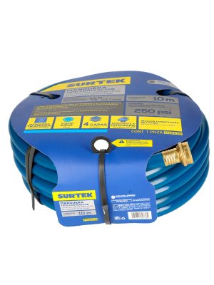 M12C15 - Manguera para jardín contractor con conector metálico 1/2", 15 m Surtek