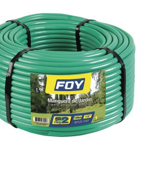 M12L100 - Manguera para jardín lisa en rollo 2 capas 1/2", 100 m Foy
