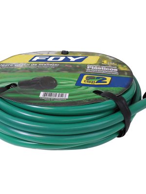 M12L15P - Manguera para jardín lisa con conector plástico 2 capas 1/2", 15 m Foy