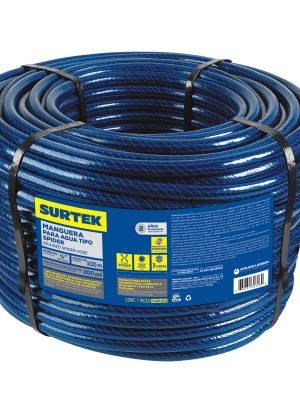 M12S100.jpg M12S100 - Manguera para jardín tejido spider en rollo 1/2", 100 m Surtek