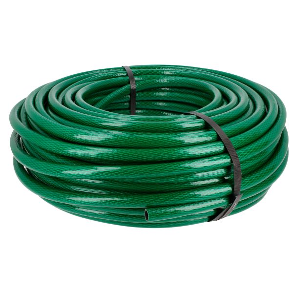 M12TV50.jpg M12TV50 - Manguera para jardín tramada verde con conector metálico 1/2", 50 m Surtek