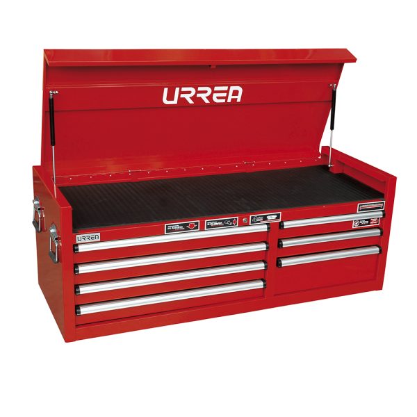 M56S7 - Gabinete superior 7 gavetas color rojo serie M 56" Urrea