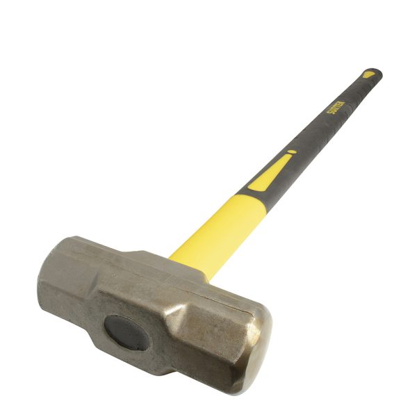 MARR8FV - Marro octagonal cabeza forjada con mango largo de fibra de vidrio de 36", 8 lb Surtek