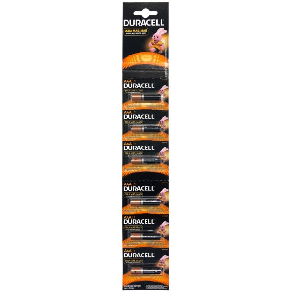 MN2400B1 - Tira de pilas alcalinas Duracell® "AAA", 6 piezas Surtek