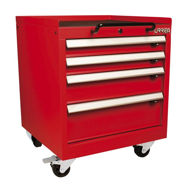 MP23M4 - Gabinete móvil 4 gavetas color rojo serie MP 23" Urrea