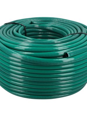 MT100PF.jpg MT100PF - Manguera para jardín tramada con conector plástico 1/2", 100 m Foy