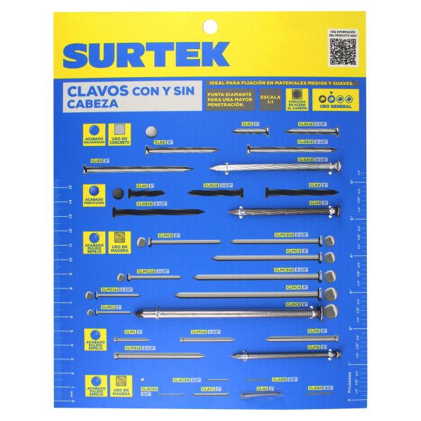MUEC.jpg MUEC - Muestrario de clavos para madera o concreto Surtek