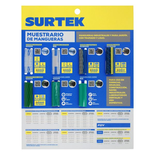 MUMAN - Muestrario de mangueras industriales y para jardín Surtek