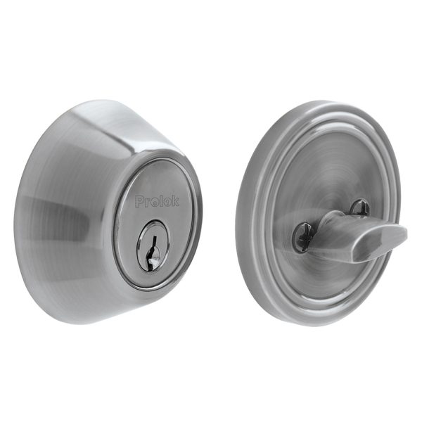 MY-660-US32D - Cerrojo residencial función sencilla, acero inoxidable, llave estándar, en caja Prolok