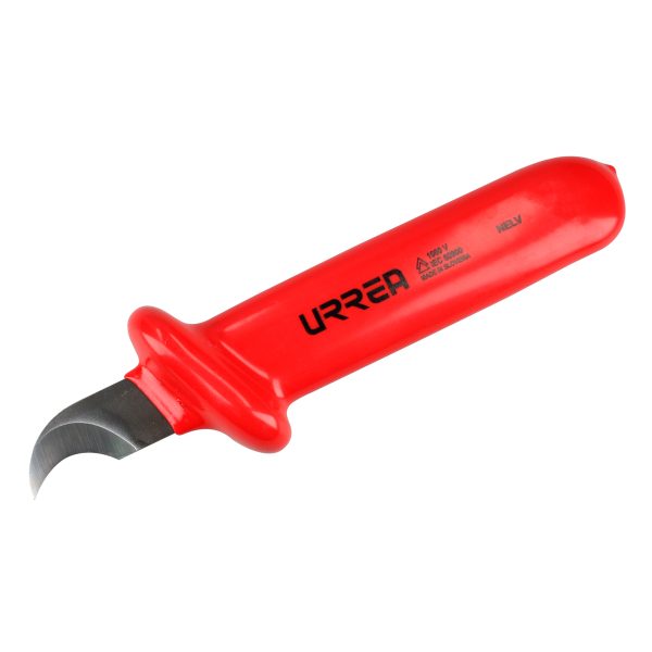 NELV - Navaja para electricista 1000 V con doble capa aislante, 7-3/32" Urrea