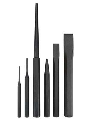 NO.8 - Juego de puntos, punzones, cinceles y botadores, 12 piezas Urrea