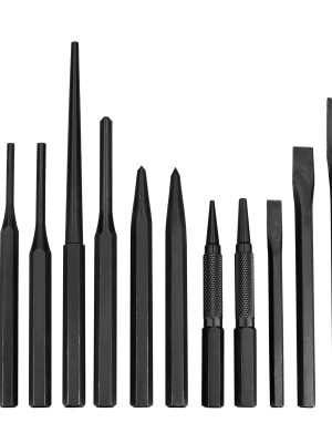 NO.9 - Juego de cinceles, punzones y botadores, 6 piezas Urrea