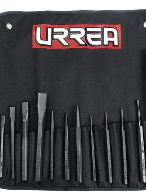 NO.5 - Juego de cinceles, punzones y botadores, 12 piezas Urrea
