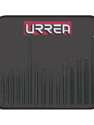 NO.6 - Juego de puntos, punzones, cinceles y botadores, 16 piezas Urrea