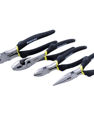 P04 - Juego pinzas para electricista, 4 piezas Surtek