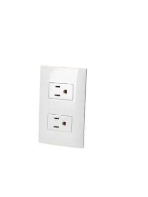 P427B.jpg P427B - Placa 1 contacto dúplex 1/3, línea Americana, color blanco Surtek