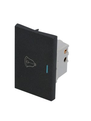 P604N - Interruptor para timbre 1/1, línea Premium, color negro Surtek