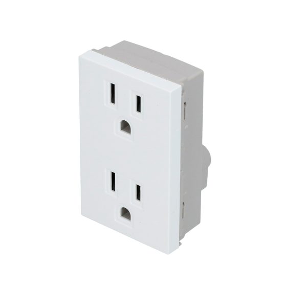 P612B - Contacto dúplex 1/1, línea Premium, color blanco Surtek