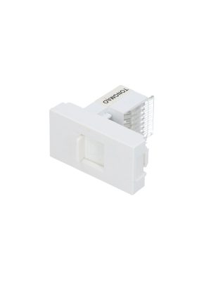 P615B - Toma para teléfono 1/3, línea Premium, color blanco Surtek