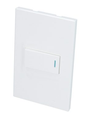 P619B.jpg P619B - Placa 1 Interruptor 1/3, línea Premium, color blanco Surtek