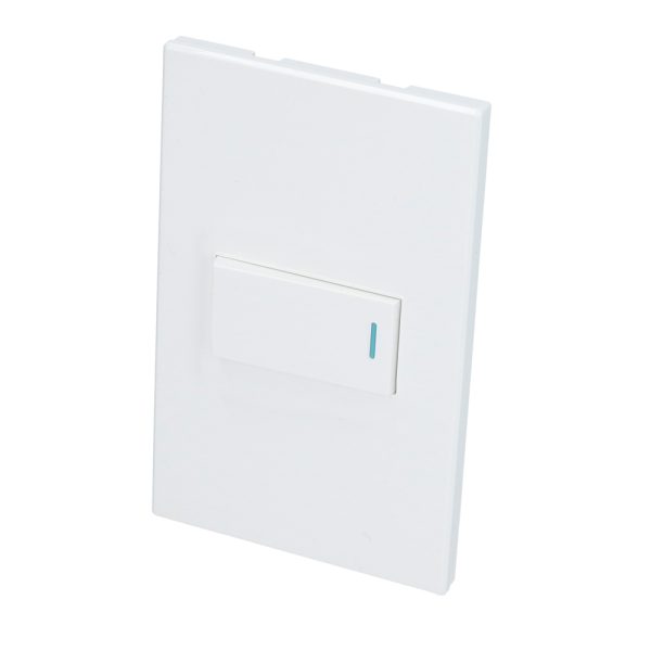P619B - Placa 1 Interruptor 1/3, línea Premium, color blanco Surtek