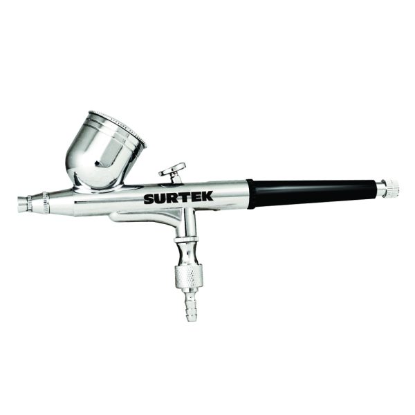 PA1.jpg PA1 - Aerógrafo profesional con alimentación por gravedad, capacidad 7 ml, 35 PSI, 3 piezas Surtek