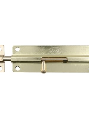 PABL6.jpg PABL6 - Pasador de sobreponer tipo barril acabado latón brillante, 6 cm Lock