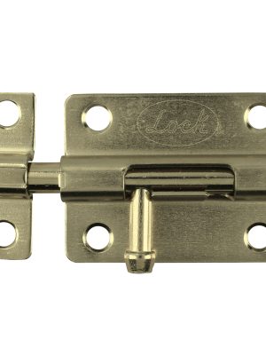 PABL8.jpg PABL8 - Pasador de sobreponer tipo barril acabado latón brillante, 8 cm Lock