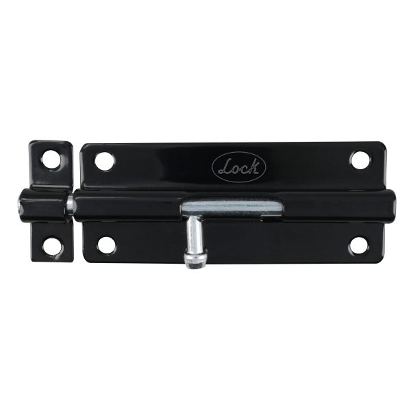 PABN4 - Pasador de sobreponer tipo barril acabado latón negro, 4 cm Lock