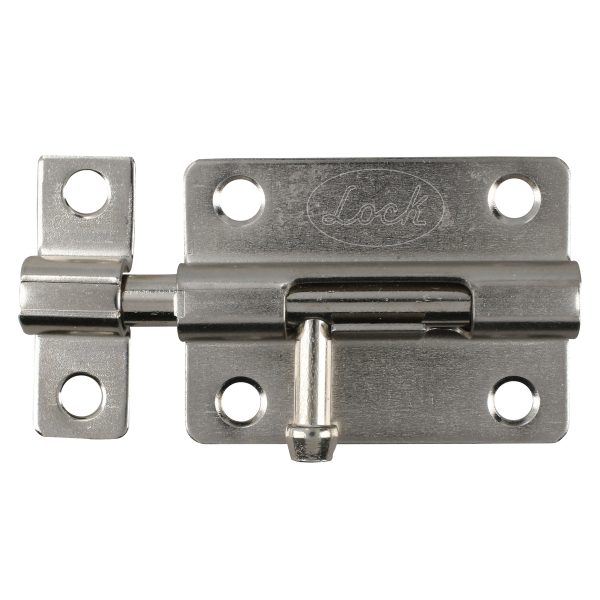 PABS8 - Pasador de sobreponer tipo barril acabado níquel satinado, 8 cm Lock