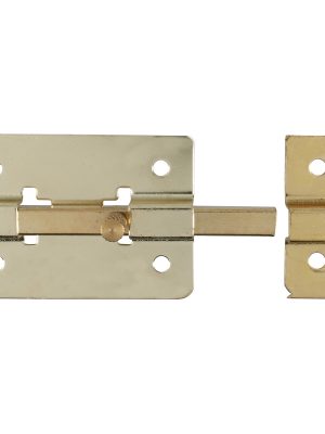 PASL8 - Pasador de sobreponer de barra latón brillante 8 cm Lock