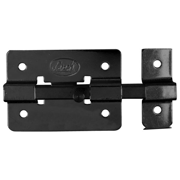 PASN8 - Pasador de sobreponer de barra acero negro 8 cm Lock