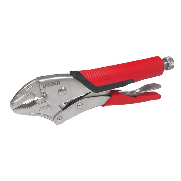 PCUB7 - Pinza de presión con mango bimaterial de 7" quijada curva Urrea