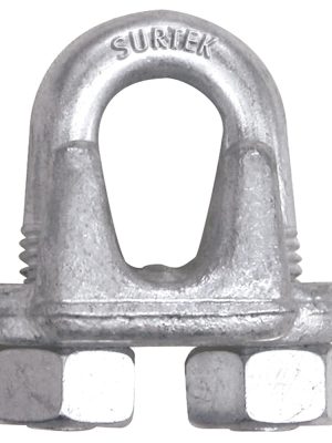 PER3DF - Perro de acero forjado para cable de acero 1/4" Surtek