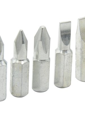 PF515 - Juego combinado de puntas phillips y planas de 1" hexágono de 1/4", 5 piezas en blíster Surtek