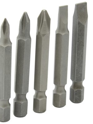 PF525 - Juego combinado de puntas phillips y planas de 2" hexágono de 1/4", 5 piezas en blíster Surtek