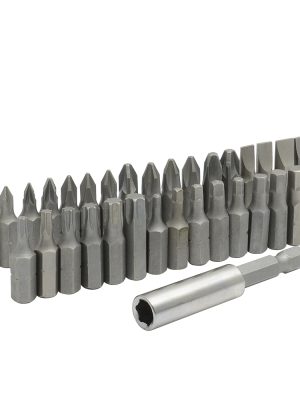 PFC33 - Juego combinado de puntas hexágono de 1/4" con adaptador magnético, 33 piezas en blíster Surtek