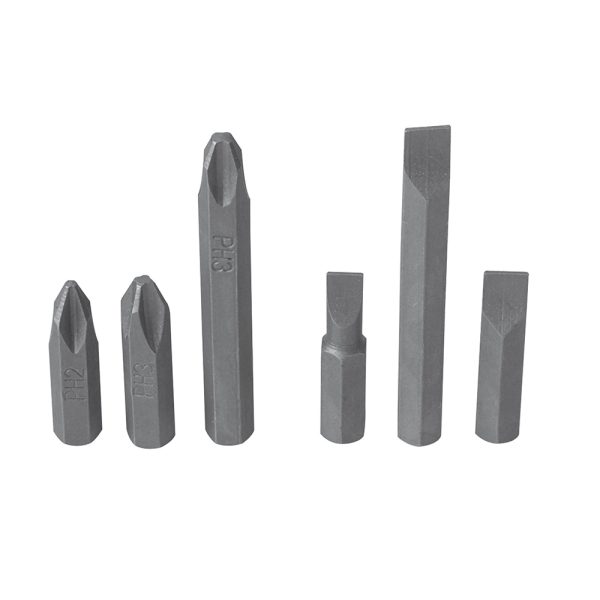 PFD10 - Juego de puntas de impacto combinadas intercambiables para destornillador D10,6 pz en cajP Surtek