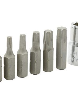 PFT7.jpg PFT7 - Juego de puntas Torx hexágono de 1/4" con adaptador, 7 piezas en blíster Surtek