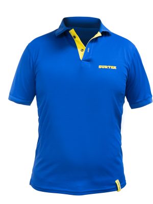 PFX - Playera tipo polo dry fit para caballero color azul talla XL Surtek