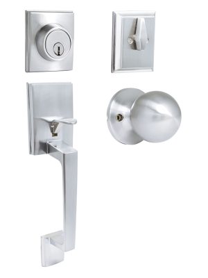 PGR62NV - Gatillo rectangular sólido para entrada función doble, níquel satinado, visual Prolok