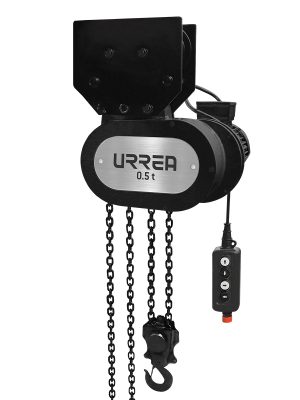 POEL01 - Polipasto eléctrico con sistema de doble freno 1 ramal, 0.5 ton, cadena 3.5 m Urrea