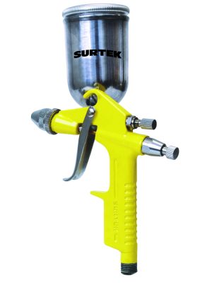 PPG4.jpg PPG4 - Pistola mini para pintar terminados con alimentacion de gravedad, capacidad 125 ml, 72 PSI Surtek