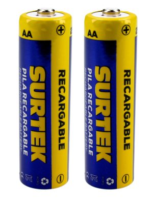 PR22A - Pila recargable Surtek "AA",  2 piezas Surtek