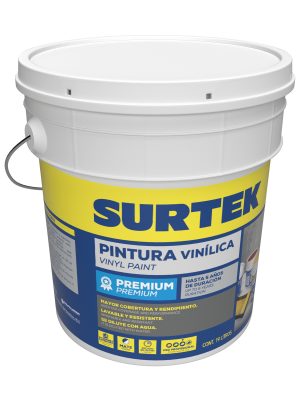 PVPVE - Cubeta de pintura vinílica premium 19 Lt color verde Surtek
