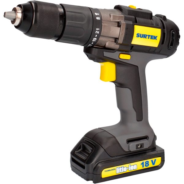 RB718A - Rotomartillo de impacto 1/2" a batería Litio-ion 18 V, 35 Nm Surtek