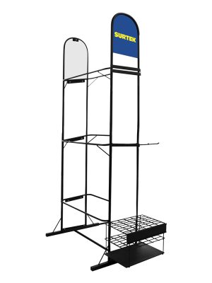 RCARRVER - Exhibidor de piso vertical para carretillas y accesorios 86.5 x 60 x 193 cm Surtek