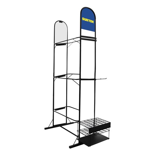 RCARRVER - Exhibidor de piso vertical para carretillas y accesorios 86.5 x 60 x 193 cm Surtek
