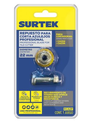 RCAZP - Repuesto de cuchilla para corta azulejos 22 mm CAZ24, CAZ35 Surtek